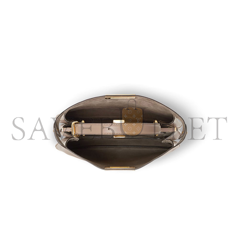 FENDI PEEKABOO SOFT MEDIUM DOVE GREY LEATHER BAG 8BN353AOVHF0E65 (33*25.5*10cm)